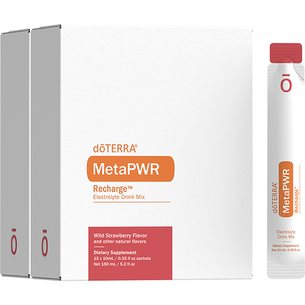 doTERRA MetaPWR Recharge electrolytes wild strawberry with ginseng and baobab