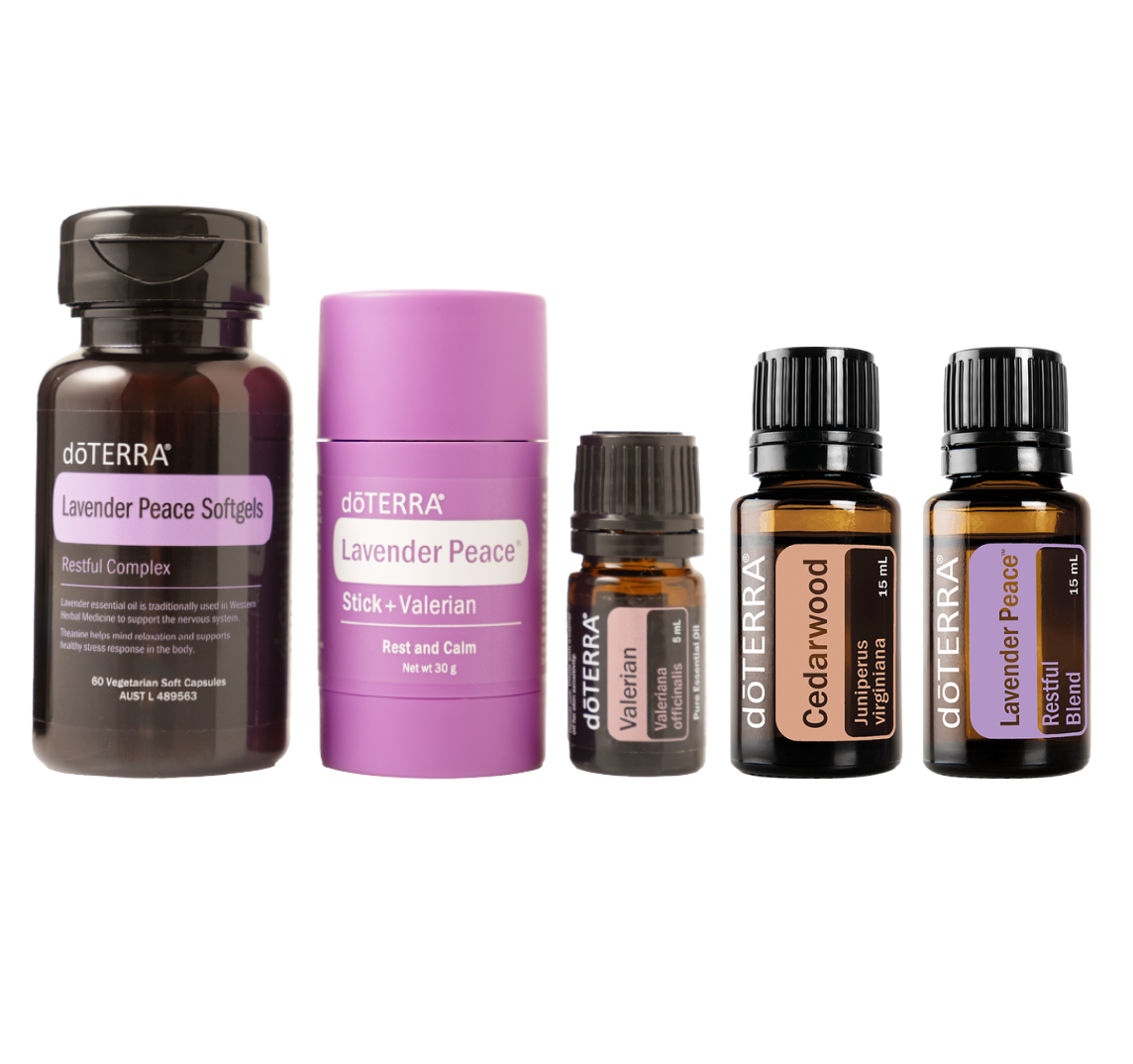 doTERRA lavender peace valerian cedarwood sleep system