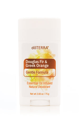 doTERRA gentle formula deodorant douglas fir and greek orange