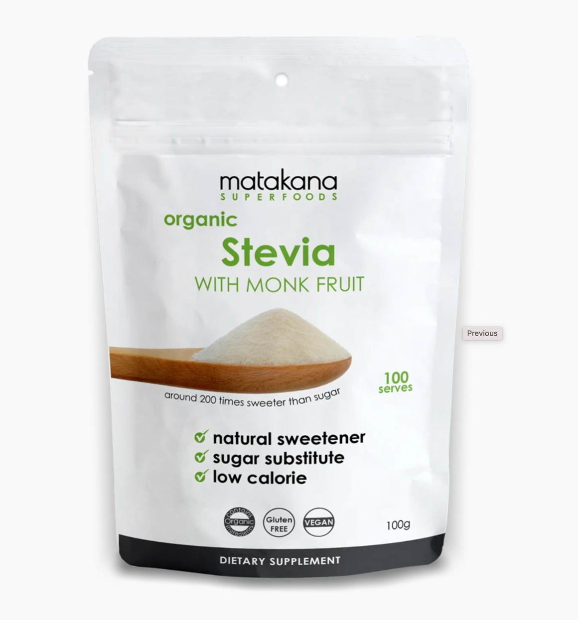 Stevia with Monk Fruit Powder